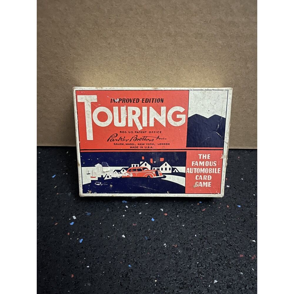 Parker Brothers Vintage 1947 "Touring" Automobile Card Game w/Box | Classic
